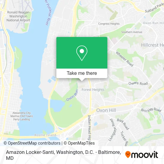 Amazon Locker-Santi map