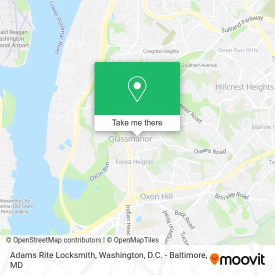 Adams Rite Locksmith map