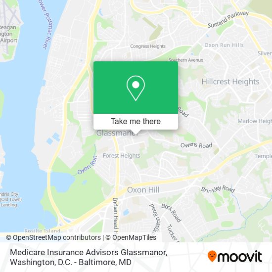 Medicare Insurance Advisors Glassmanor map