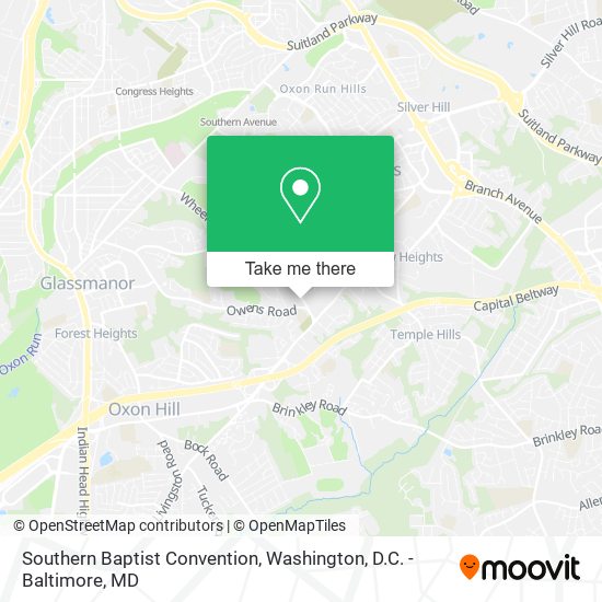 Mapa de Southern Baptist Convention