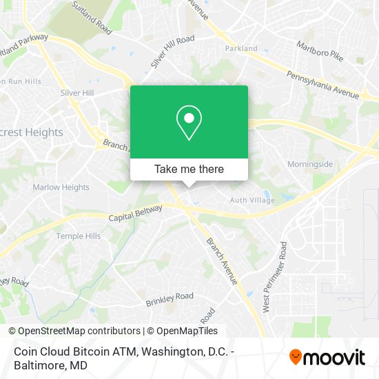 Coin Cloud Bitcoin ATM map