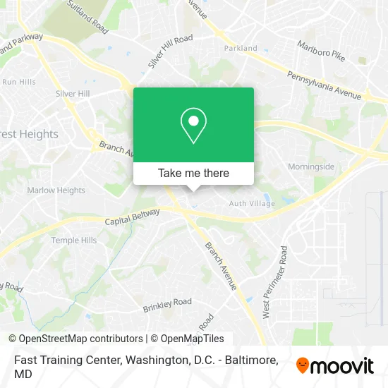 Fast Training Center map