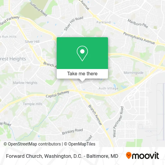 Forward Church map
