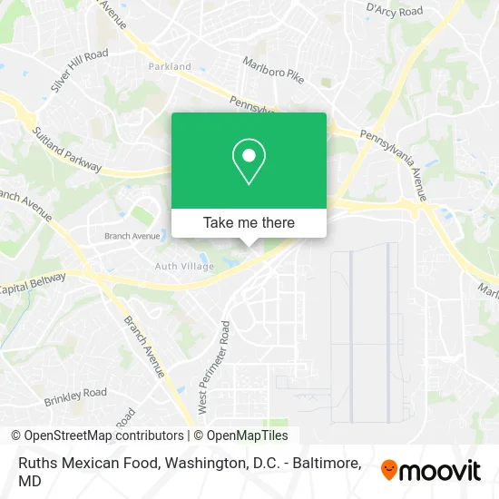 Ruths Mexican Food map