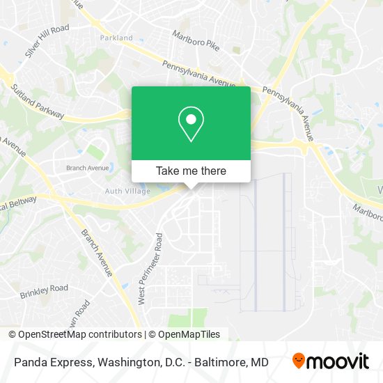 Mapa de Panda Express