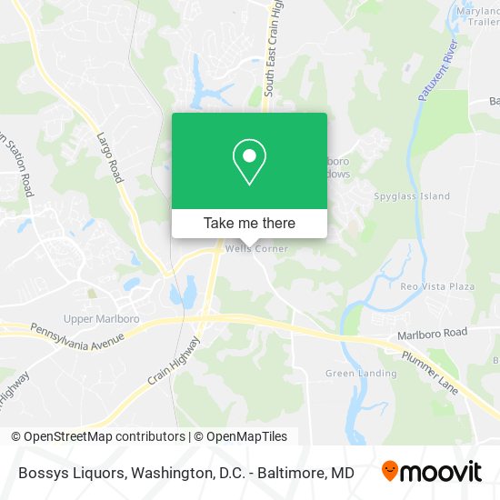 Bossys Liquors map