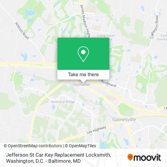 Mapa de Jefferson St Car Key Replacement Locksmith