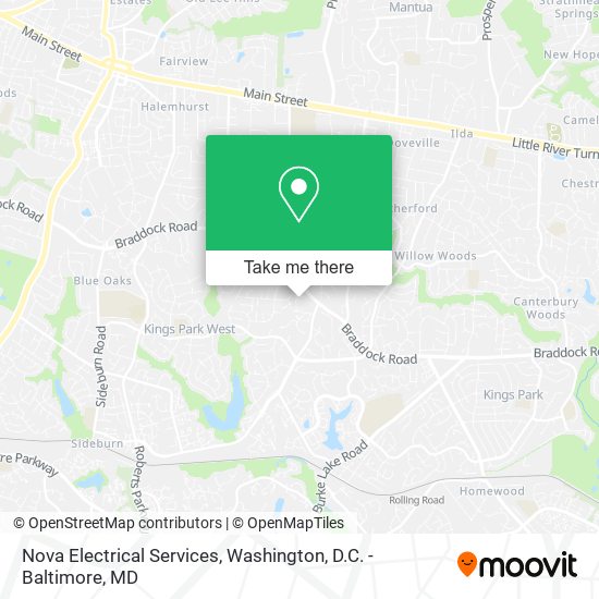 Nova Electrical Services map