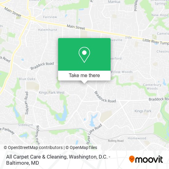 All Carpet Care & Cleaning map