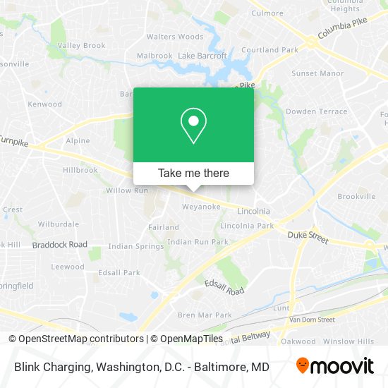 Blink Charging map