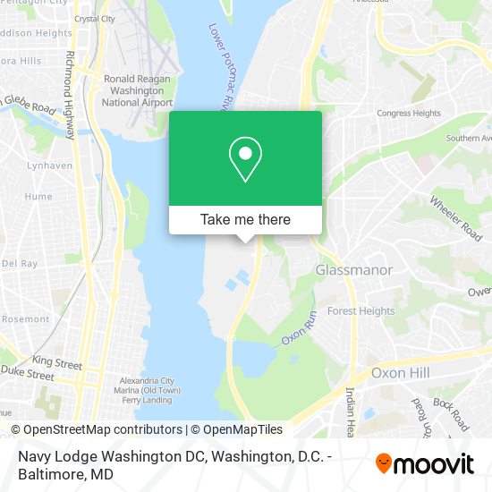 Mapa de Navy Lodge Washington DC