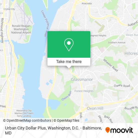 Urban City Dollar Plus map