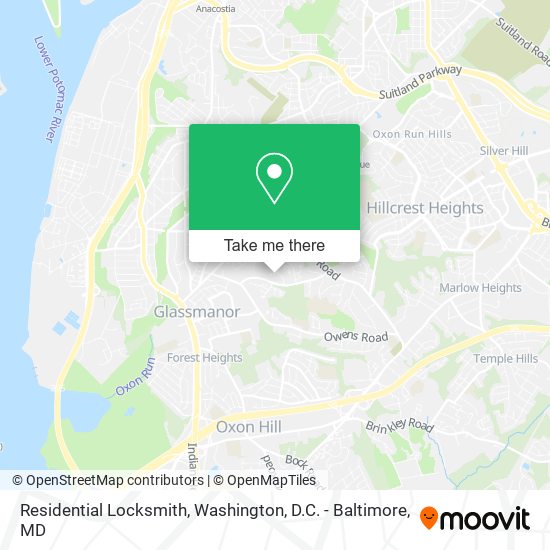 Mapa de Residential Locksmith