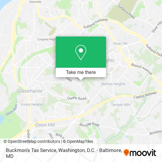 Mapa de Buckmon's Tax Service