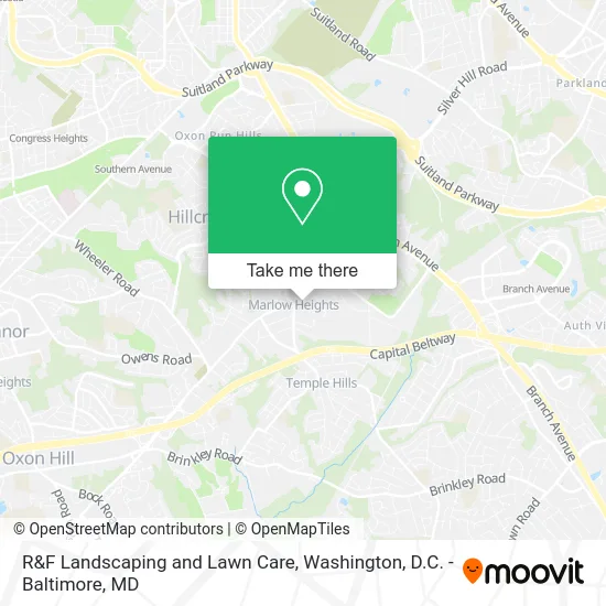 R&F Landscaping and Lawn Care map