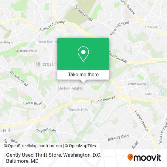 Gently Used Thrift Store map