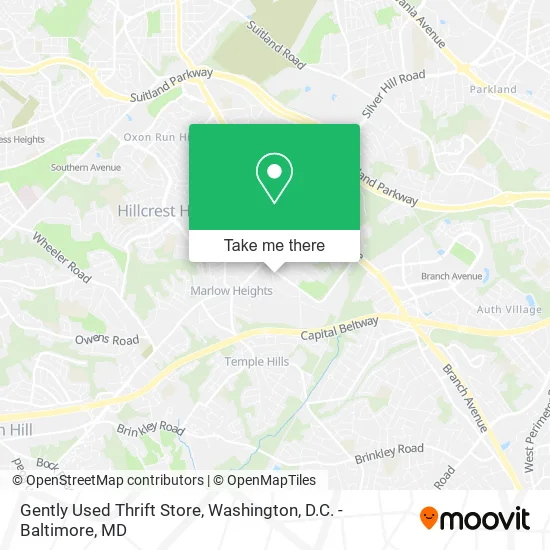 Mapa de Gently Used Thrift Store