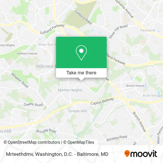 Mrteethdmv map