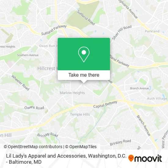 Mapa de Lil Lady's Apparel and Accessories