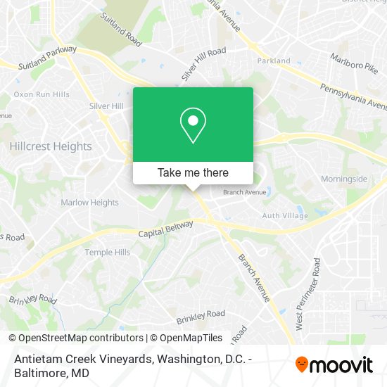 Antietam Creek Vineyards map