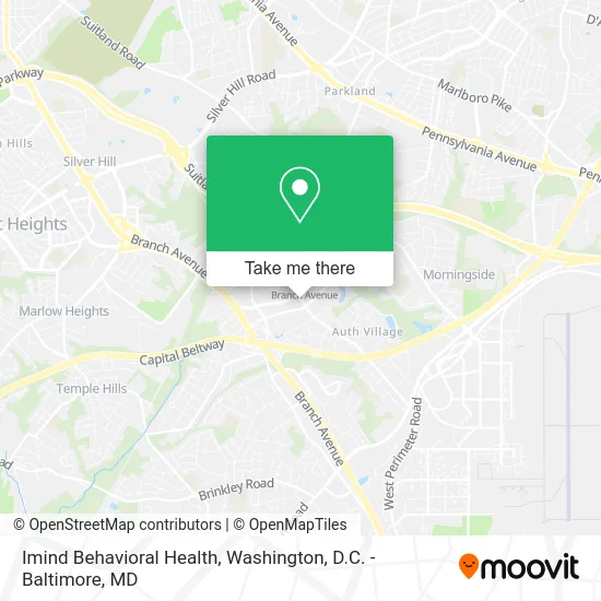 Imind Behavioral Health map