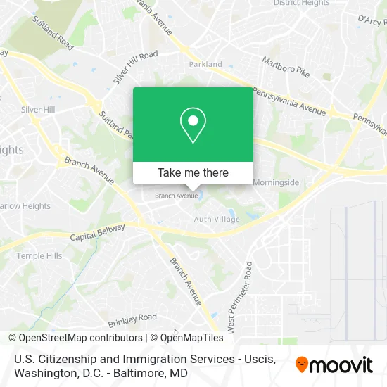 U.S. Citizenship and Immigration Services - Uscis map