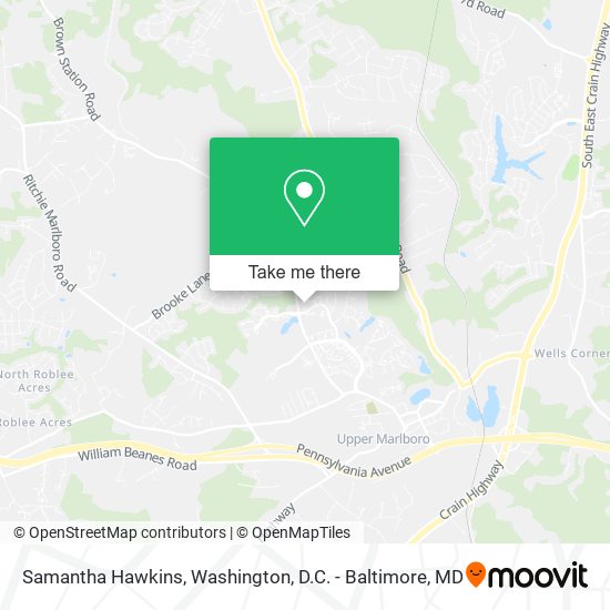 Samantha Hawkins map