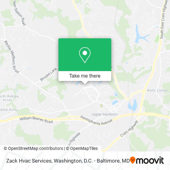 Zack Hvac Services map