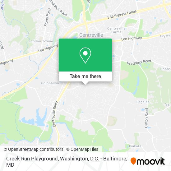 Creek Run Playground map