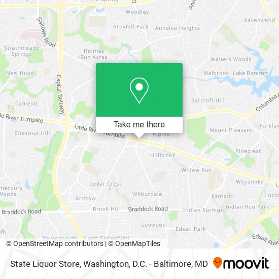 Mapa de State Liquor Store
