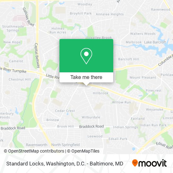 Standard Locks map