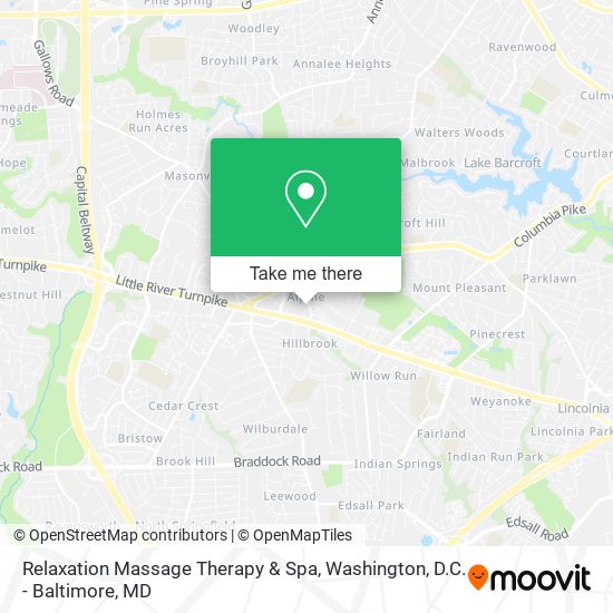 Mapa de Relaxation Massage Therapy & Spa
