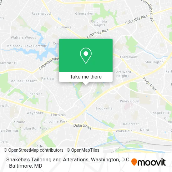 Shakeba's Tailoring and Alterations map