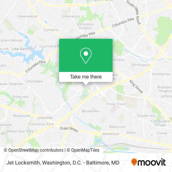 Jet Locksmith map