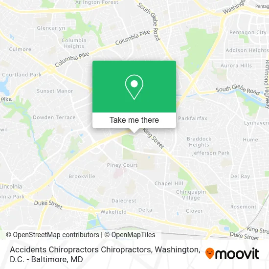 Accidents Chiropractors Chiropractors map
