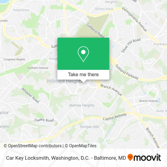 Car Key Locksmith map