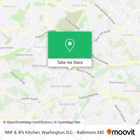 Mapa de RNF & 4l's Kitchen