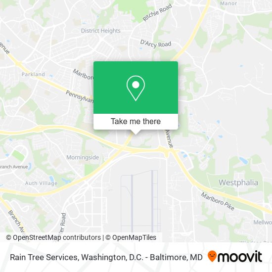 Rain Tree Services map