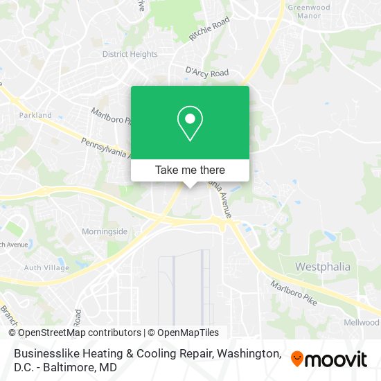 Businesslike Heating & Cooling Repair map