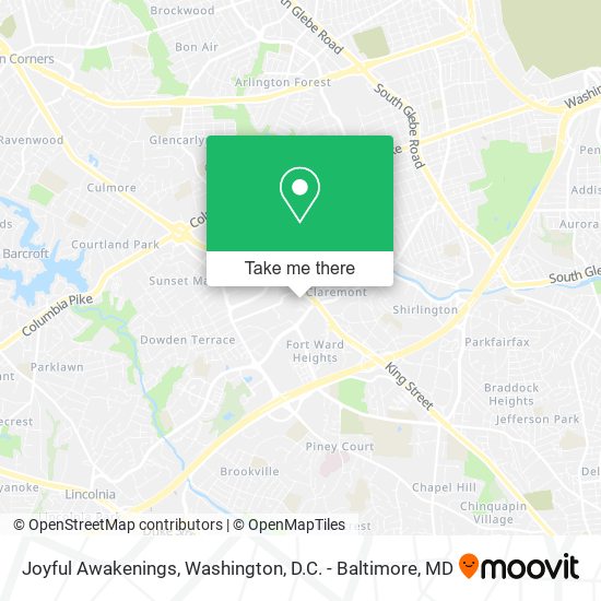 Joyful Awakenings map