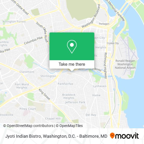Mapa de Jyoti Indian Bistro