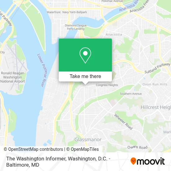 The Washington Informer map