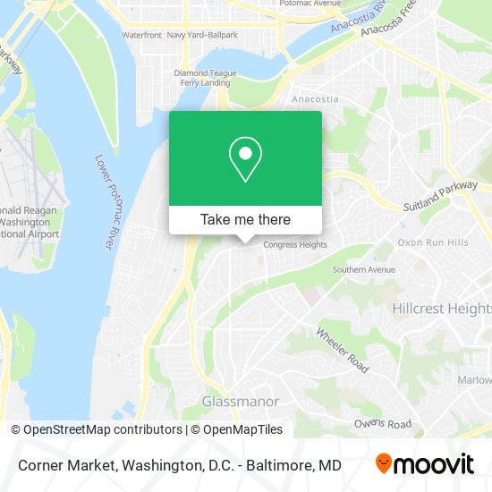 Corner Market map