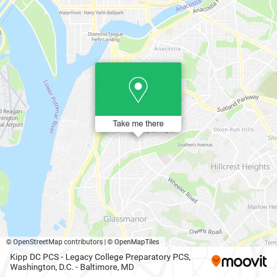 Mapa de Kipp DC PCS - Legacy College Preparatory PCS