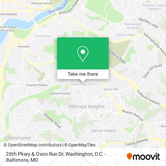 Mapa de 28th Pkwy & Oxon Run Dr