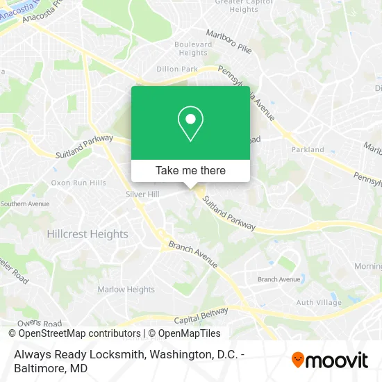 Always Ready Locksmith map