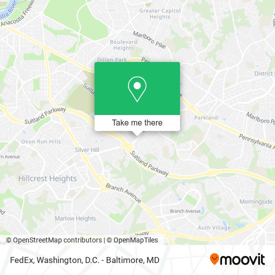 Mapa de FedEx