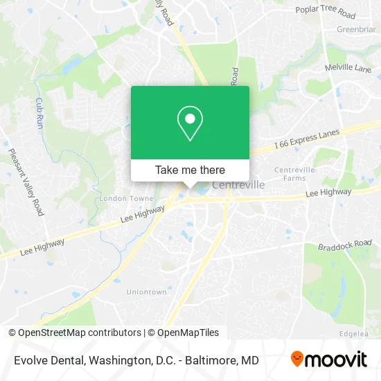 Mapa de Evolve Dental