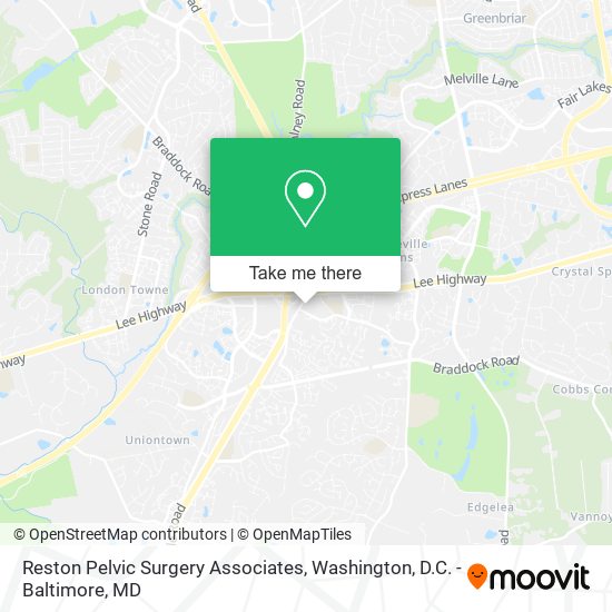Reston Pelvic Surgery Associates map