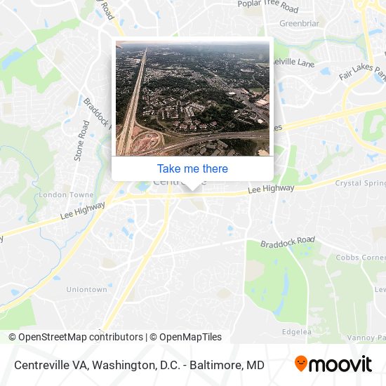 Centreville VA map